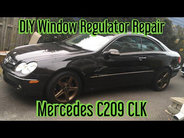 Mercedes CLK320 W209 - Window regulator - removal and repair for under $20.