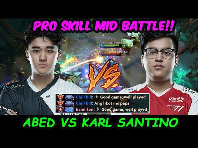 Abed Puck vs Karl Santino Queen of Pain | Pro Skill Midlane battle Dota 2