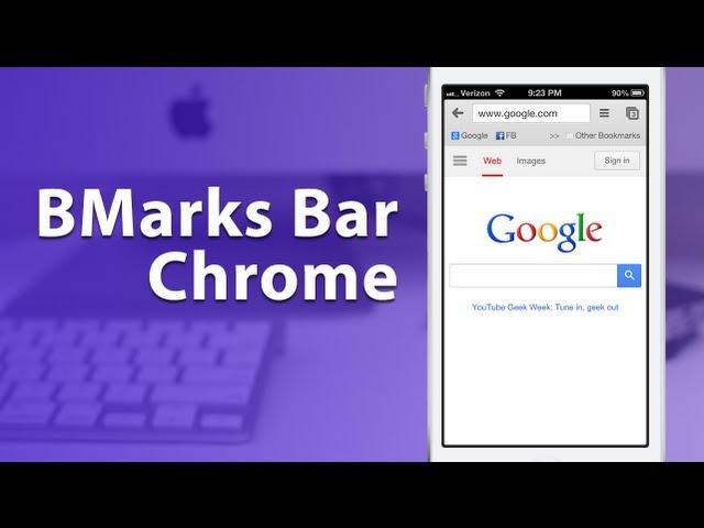 [Cydia Tweak] BMarks Bar - Chrome: Add A Bookmarks Bar To Chrome For iOS