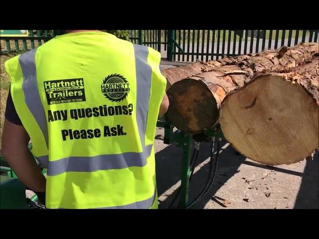 Эстакада для бревен --- Log Feeder Table for Firewood Processor