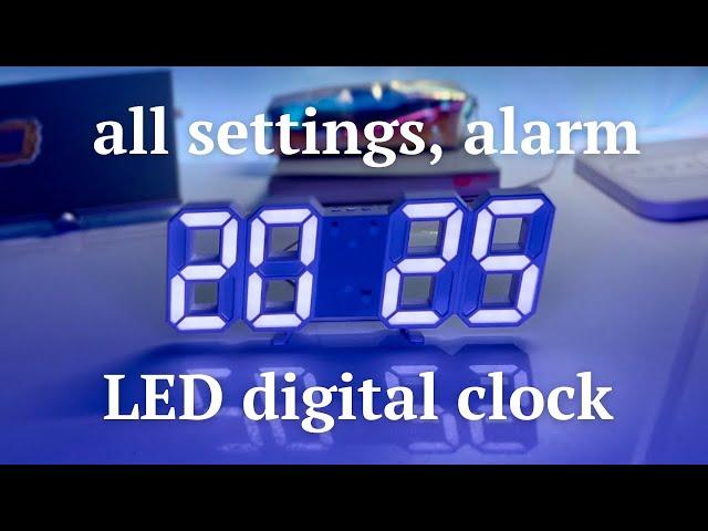 3D LED digital clock set up tutorial | how to make it only show time, tiktok viral clock