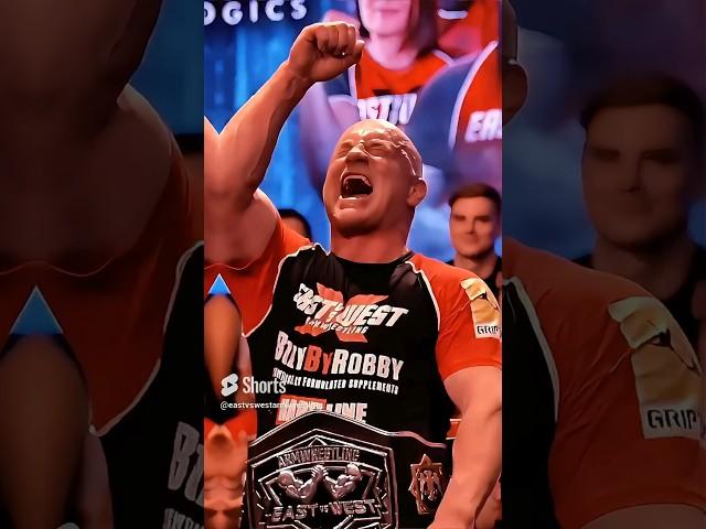 'TODDZILLA' Todd Hutchings #1 at 105kg #eastvswestarmwrestling  #armwrestlingchampion #armwrestling