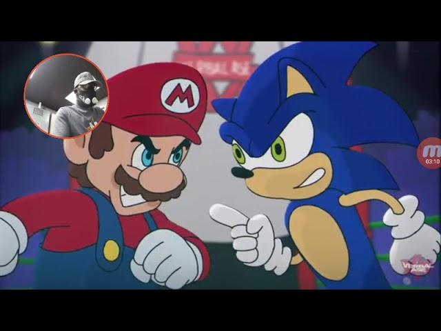 Mario vs sonic reaction