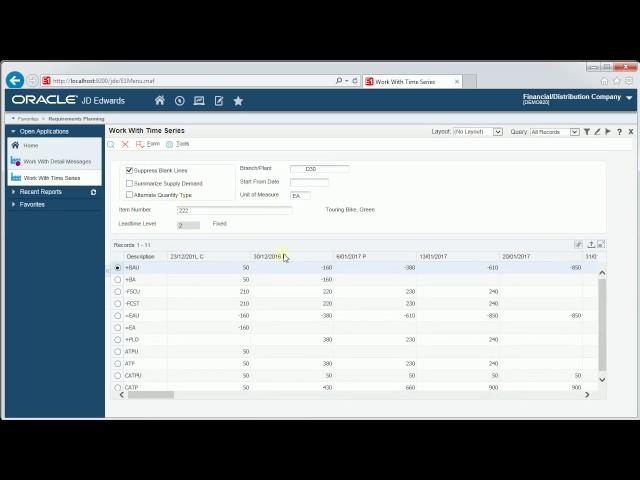 Planning - JDE E1 92 - Day in the Life Series