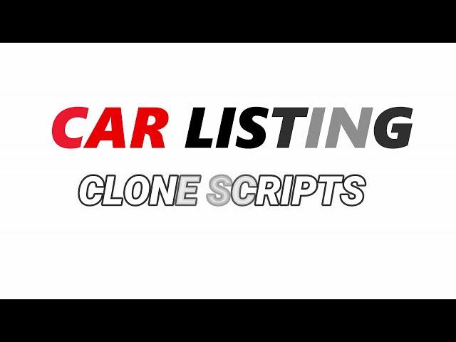 CAR LISTING CLONE SCRIPTS | Ready made PHP Scripts | PHP Scripts Mall