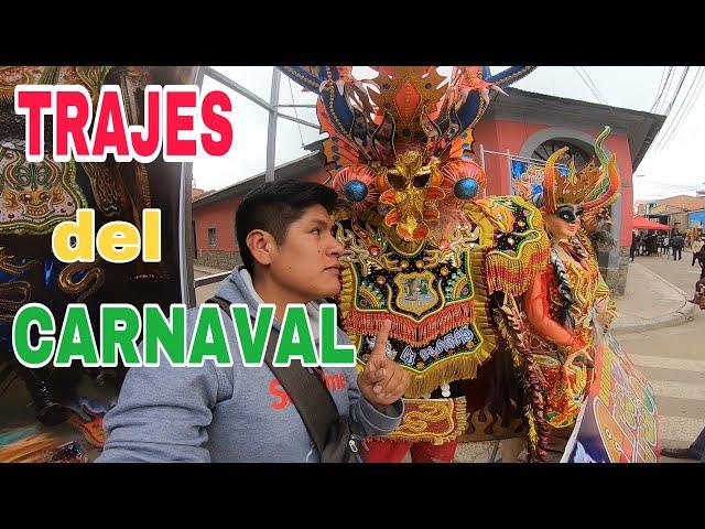 Así son los TRAJES del CARNAVAL DE ORURO | Exposición de Bordadores