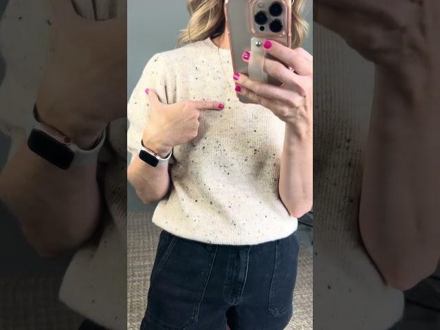 Barbara knit top try on (size s)