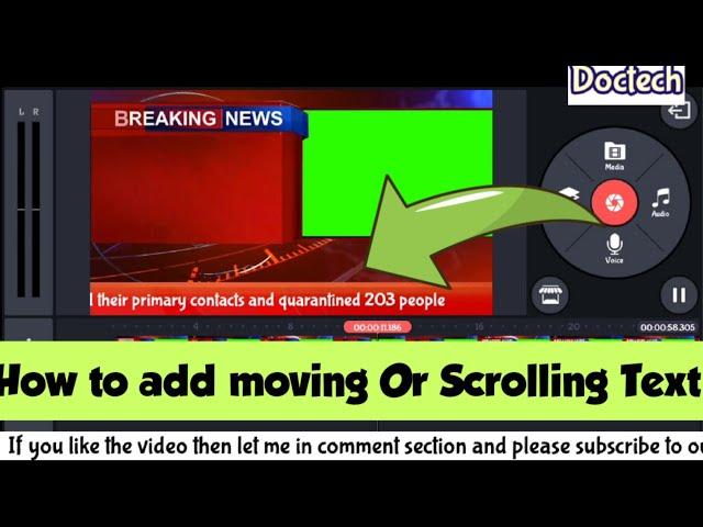 How to add moving or scrolling text in KINEMASTER In Android Mobile 2020