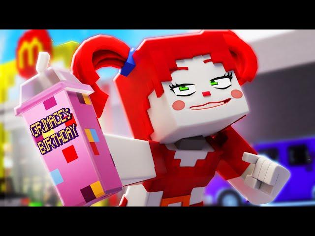 Circus Baby Tries the Grimace Shake!? - Minecraft Animation