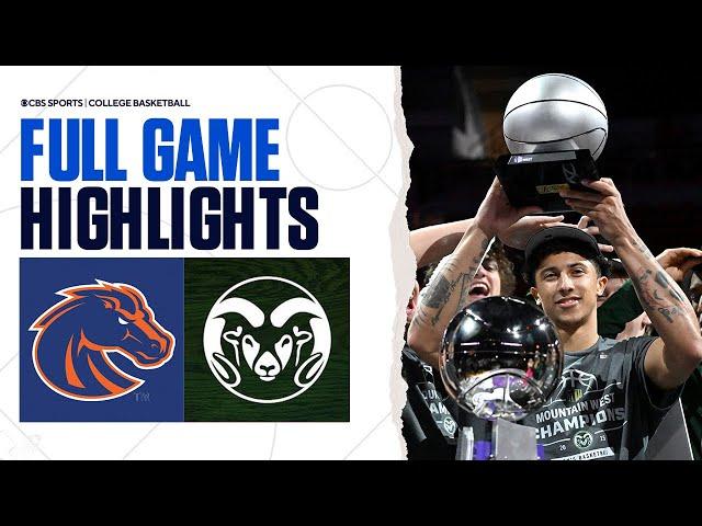 Mountain West Tournament Championship: Boise State vs. Colorado State | FULL GAME HIGHLIGHTS