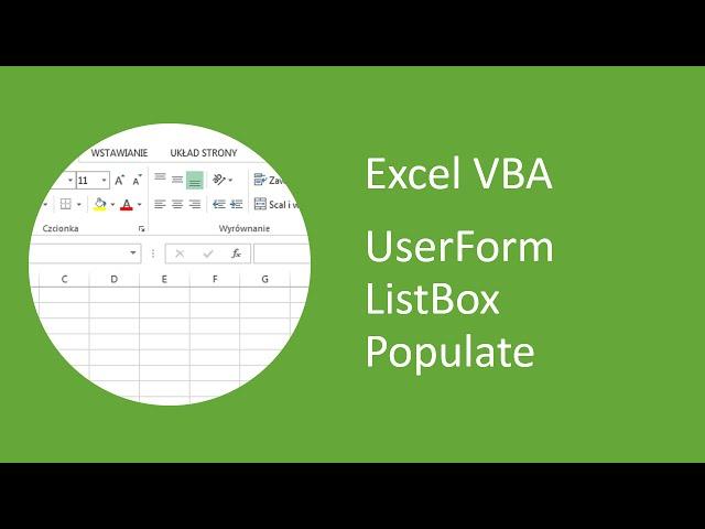 Excel VBA UserForm ListBox - How to Populate using RowSource and Range Address