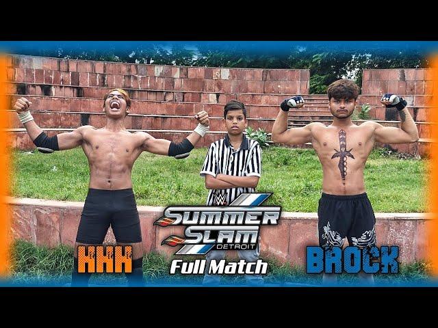 WWE India  Brock Lesnar vs Triple H | SummerSlam 2024 Full Match | Backyard Wrestling