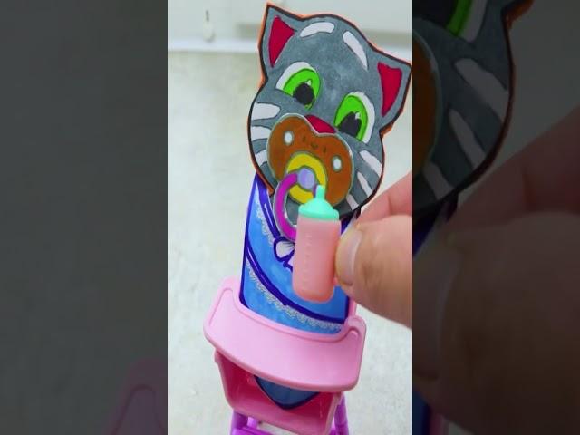 My Talking Baby Tom 2. Paper Game. DIY #Shots