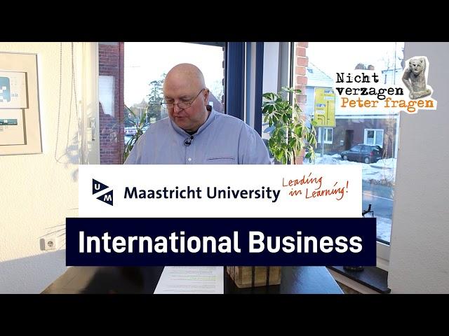 International Business studieren an der Uni Maastricht