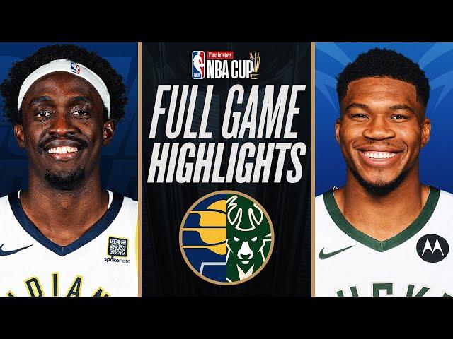 PACERS at BUCKS | EMIRATES NBA CUP  | FULL GAME HIGHLIGHTS | November 22, 2024