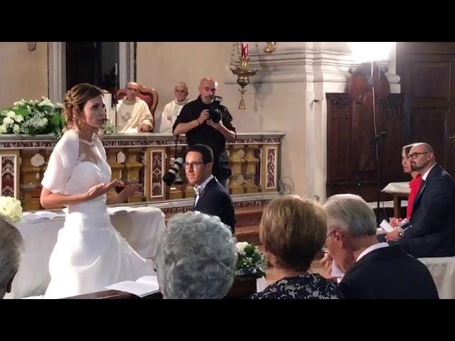 Sposa canta al suo matrimonio l'"Ave Maria" di Gomez a Monzambano (Mn)