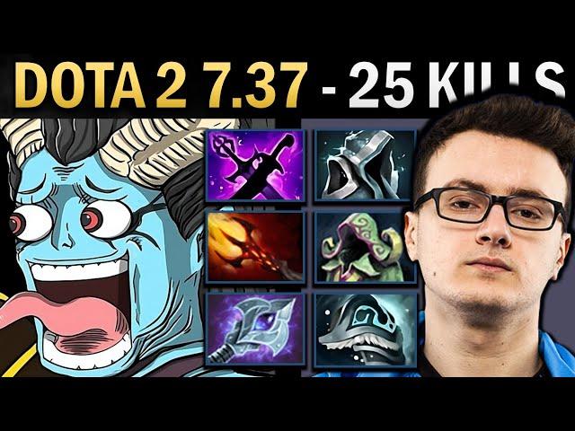 Queen of Pain Gameplay Miracle with 25 Kills and 1000 GPM - Dota 2 7.37