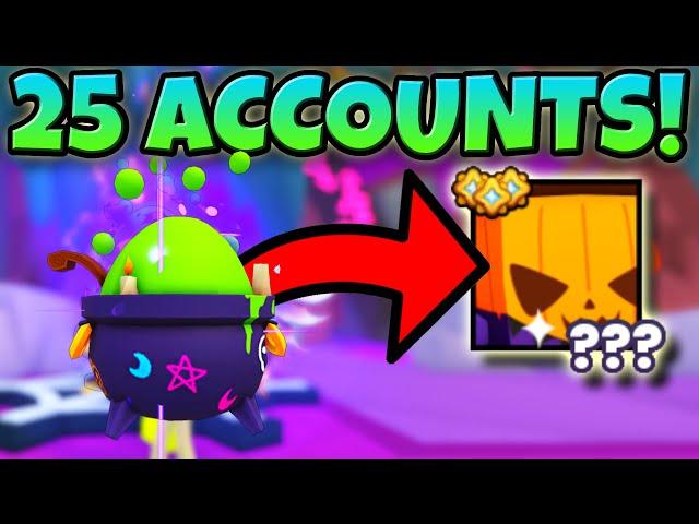 I Hatched The Halloween Event With 25 ACCOUNTS For 24 HOURS And Got ?!?-Pet Simulator 99