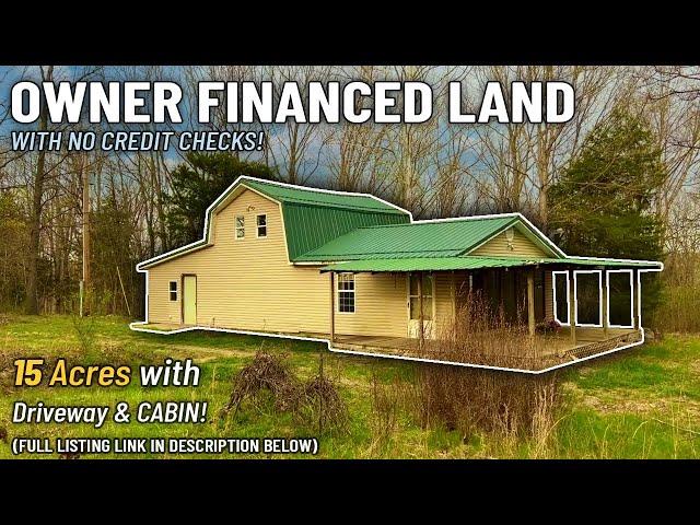 ($5,000 Down) Inside Cabin, 15 Acres - Owner Financed Land for Sale Near River MC0102 #land #cabin