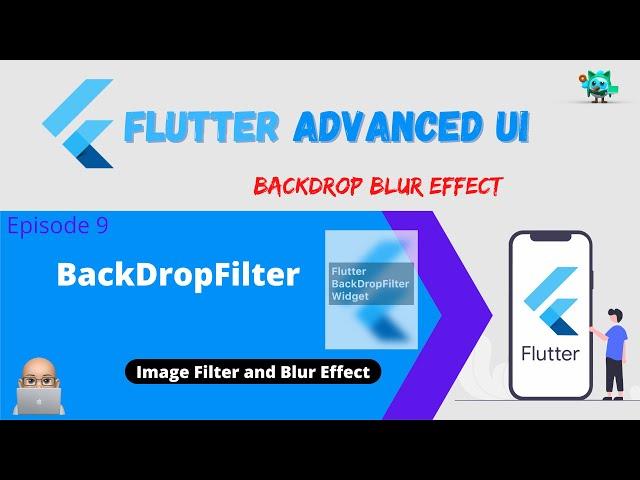 Flutter Advanced UI Series EP09 - BackDropFilter Widget in Flutter (Blur and Glassmorphism Efffect)