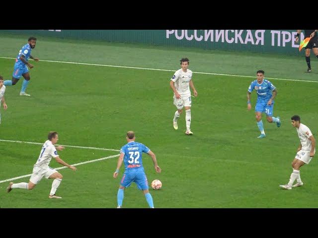 Зенит 1:0 Оренбург с трибуны Газпром Арены