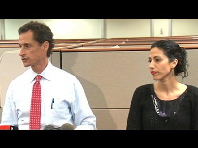 Anthony Weiner and Wife, Huma Abedin, Address the Public