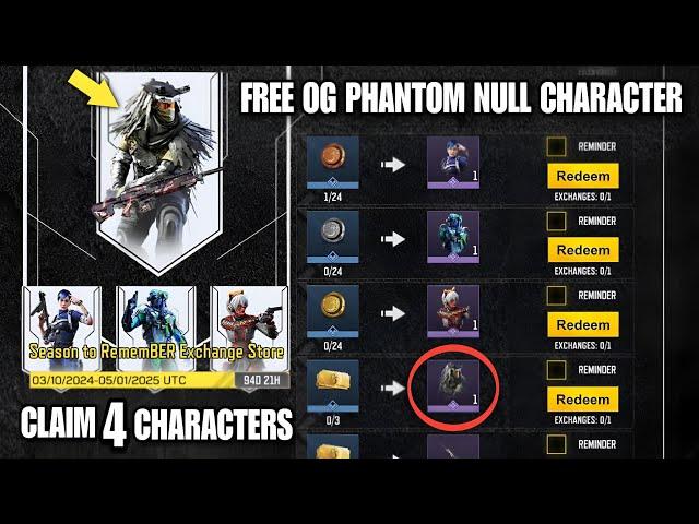 How To Unlock Get Free Phantom Null OG Character Skin in Season To Remember Event Cod mobile 2024