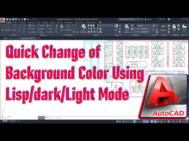 Using AutoCAD Lisp to Quick Change Background Color