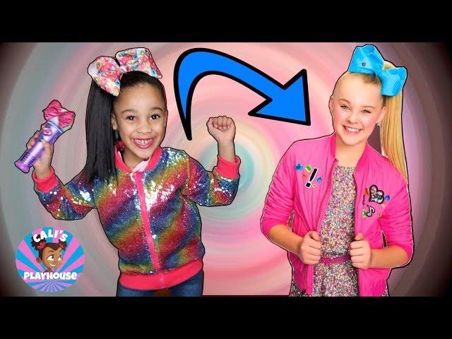 Cali Transforms into JoJo Siwa | Cali's Playhouse