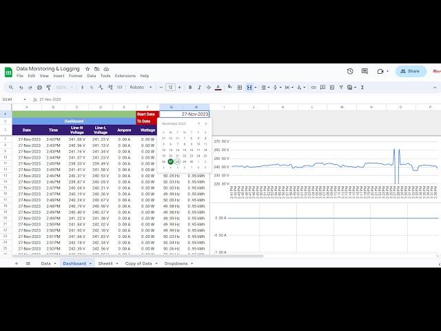 Creating a Google Sheets Dashboard with a Date Range Filter