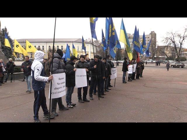 У Житомирі політичні партії організували мітинг за відставку Уряду  - Житомир.info