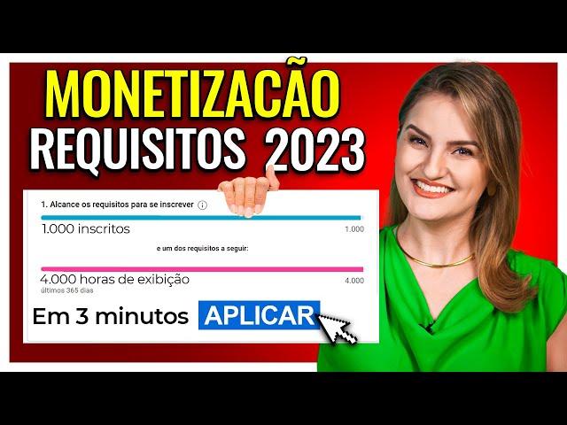 Como MONETIZAR O CANAL do YOUTUBE em 2023 (GUIA ATUALIZADO!)