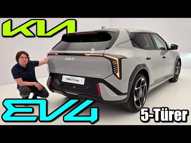 The new Kia EV4 Hatchback 2025 - 204 hp - First impression data info review hatchback german