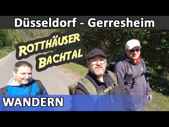 Wanderung:  Rotthäuser Bachtal Runde von Gerresheim mit Malexius und Dr. Urbex