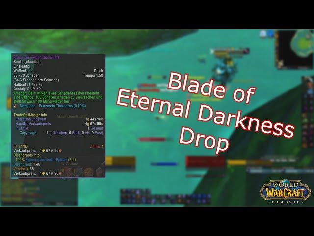 Blade of Eternal Darkness Drop - BiS AOE Farm Weapon - WOW Classic