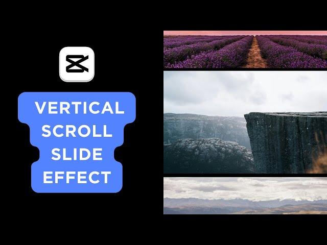 How to Create a Vertical Scroll Slide Effect in CapCut PC | Step-By-Step Guide