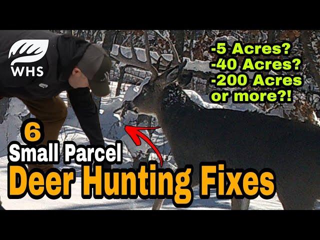 6 Tips For Fixing Small Deer Hunting Parcels