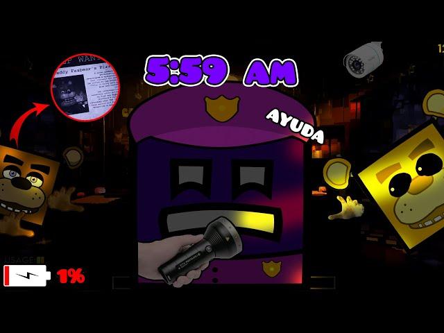 ME paso TODAS las NOCHES de FNAF en GEOMETRY DASH 2.2