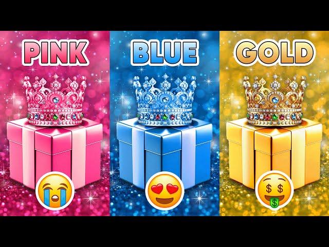 Choose Your Gift...! Pink, Blue or Gold ⭐️ How Lucky Are You?  Quiz Shiba