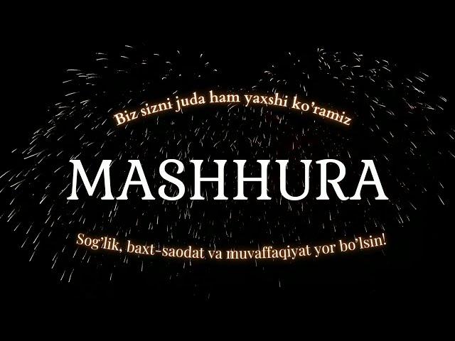 Mashhura ismiga video