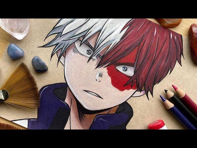 Drawing My Hero Academia Characters with Scary Stories Part 1 (TIKTOK ANIME ART)