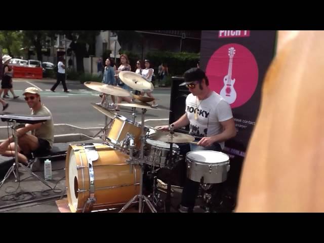 Jesse bates drums st Kilda festival