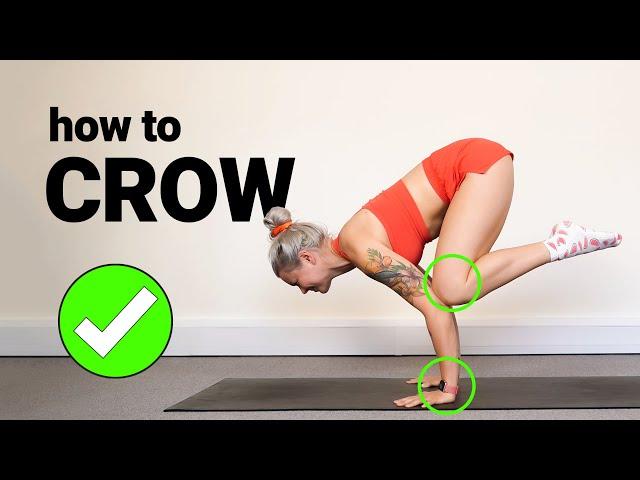 How To Crow Pose for Beginners - Learn to Fly in 5 Minutes