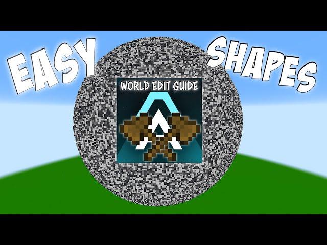 World Edit Guide Tutorial | How to create Shapes in Minecraft WorldEdit