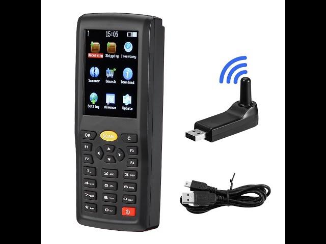 MUNBYN Wireless Barcode Scanner 1D Data Collector Inventory Device USB 433MHZ Wireless Connection