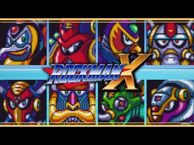 【Root】洛克人X - 全頭目無傷攻略｜All Bosses (No Damage)【Rockman X / Megaman X / ロックマンX】【SFC】