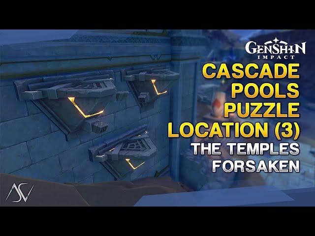 Cascade Pools Puzzle Location (3) - The Temples Forsaken | Genshin Impact