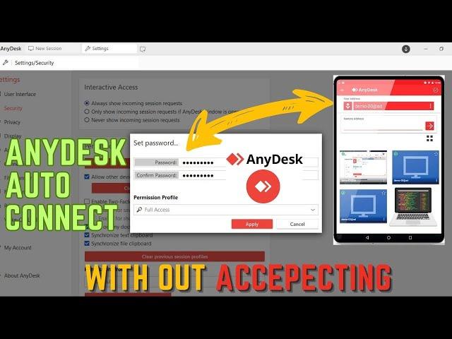 AnyDesk Auto Connect | AnyDesk Without Permission | AnyDesk Without Approval |