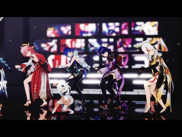 The Girl group debuted~#genshinimpact #genshinimpact38 #fyp #mmd #dance #genshinmmd #gensin #yaemiko