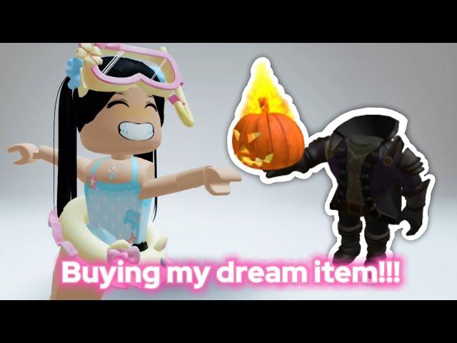 BUYING MY DREAM ROBLOX ITEM!!! 